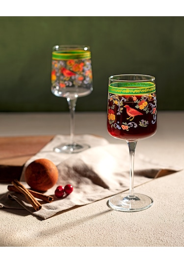 Madame Coco Musette - Ethnicque 4'lü Şarap Kadehi Seti - 320ml Kade0000000019320 Ml-std