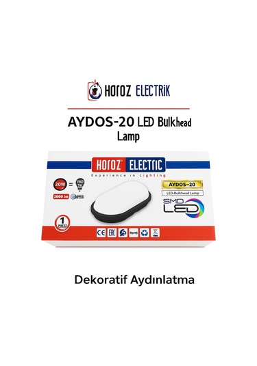 Aydos-20 Led Armatür 20w, 2000 Lümen, Ip65, Smd Led, Suya Ve Toza Dayanıklı Dış Mekan Aydınlatma