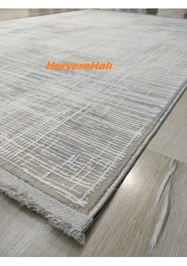 Modena Mdn 02 Cream Blue Şık Ve Modern Sıkı Dokuma Hav Toz Vermez