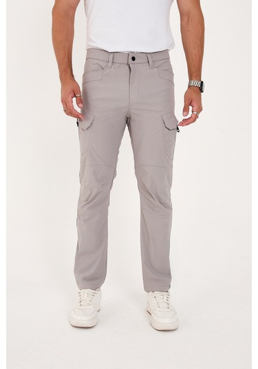 Camp Scoutland Camp527 Outdoor Tactical Su İticili Likralı Yazlık Erkek Taktik Pantolon Taş