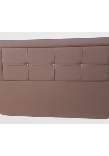 Başlık Dk Çift Kişilik 160'lık Kahverengi Hasır Görünümlü Suni Deri Kumaş El Yapım