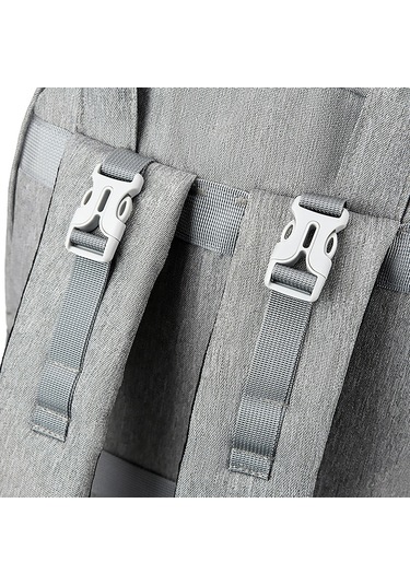 Dianziye Yenilikçi Anne Çantası: Büyük Kapasiteli, Katlanabilir, Isı Koruyucu, Çok Bölmeli Sırt Çantası - Siyah Çok Renkli