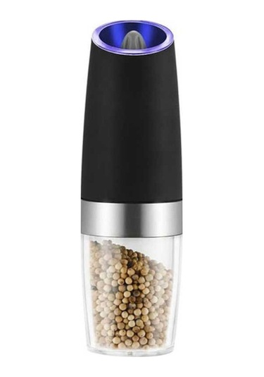 Bloomnest Yerçekimi Elektrikli Tuz & Karabiber Değirmeni, Paslanmaz Çelik Öğütücü Set, Pil İle Çalışan Diğer