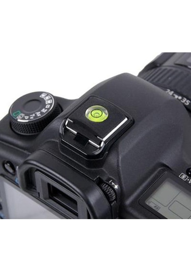 Dslr ve Slr için Su Terazili Hot Shoe (Flaş Kızağı) Kapağı