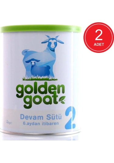 Golden Goat 2 Keçi Sütlü Devam Sütü 6+ Ay 2 x 400 G