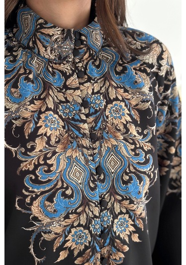 İthal Atlas Kumaş Bluz&şort Takım Siyah Siyah