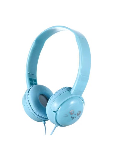 Shineyee J18 Modeli Mavi Kablolu Kulaküstü Kulaklık - 40mm Hoparlör, 3.5mm Soket, Tel Kumandalı Ve Mikrofonlu, Kaliteli Taban Tizliği