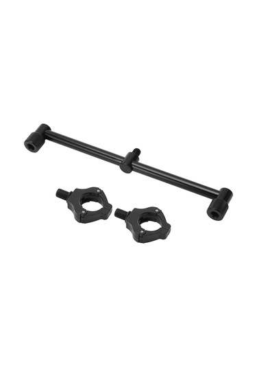 Wezone Siyah Alüminyum Levha Ve Abs+paslanmaz Çelik Uçlu Manyetik Tutuculu, Taşınabilir Deniz Balıkçılığı Kamışı Tutucu 2 Adet Uç İle 25cm