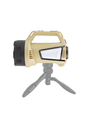 Wondernest T100-a Çok Fonksiyonlu Şarj Edilebilir 1500lm Dijital Ekranlı Led El Feneri Bej Bej