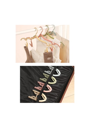 Morabi Katlanabilir Seyahat Elbise Ve Çamaşır Askıları 398554683 Yeşil