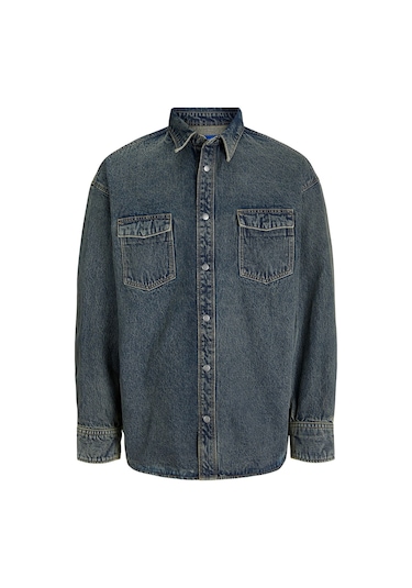 Jack & Jones Erkek Kot Gömlek Lacivert