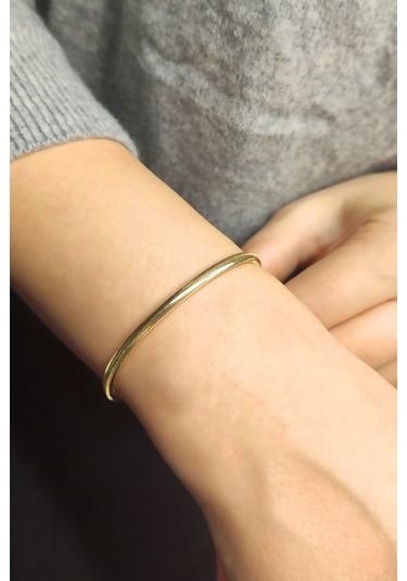 Moom Mücevherat 14 Ayar Altın Bileklik Ayarlanabilir-mmblk10011 Sarı Altın