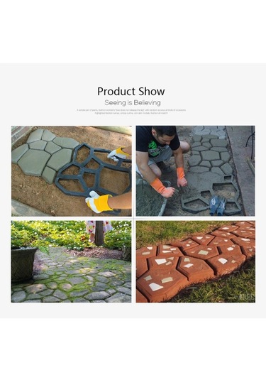 Manuel Çimento Beton Yol Kalıp Plastik Kalıp Diy Bahçe Kaldırım Kalıbı
