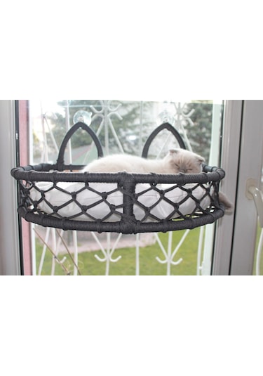 Homedora Cedric Kedi Cam Yatağı & Cam Askılı Vantuzlu Kedi Yatağı