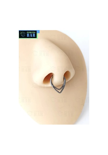 Pıercıng Bar Clicker Drop Piercing 288287466 Gri