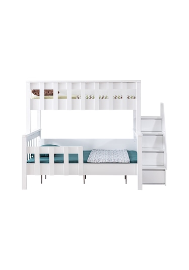 Mdf Profil Ranza, Deluxe Ayrılabilir Ranza - Beyaz 90 X 190 CM