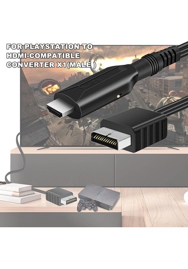 Playstation 2 Ps2 İçin Hdmı Uyumlu Adaptör Kablosu Hd Rca Av