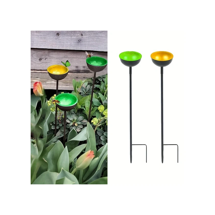 Gateesat 4 Renkli 5 Katlı Metal Bahçe Kelebek Ve Arı Besleyici Dayanıklı Dış Mekan