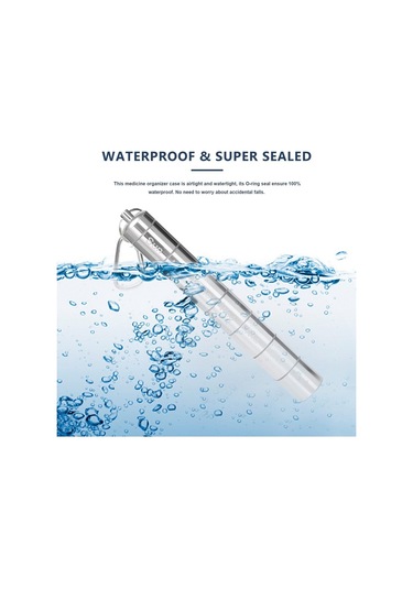 Likeable Metal Hap Kutusu Düzenleyici, 7 Gün Hap Düzenleyici, Anahtarlık Tutucu 2 Adet