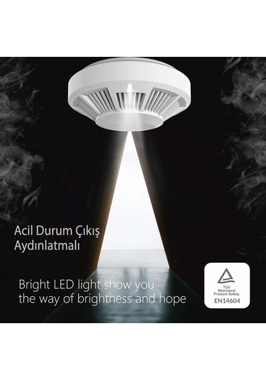 Opax HY-SSA01 Photoelectric Kombine Kablosuz Duman & ISI Dedektör