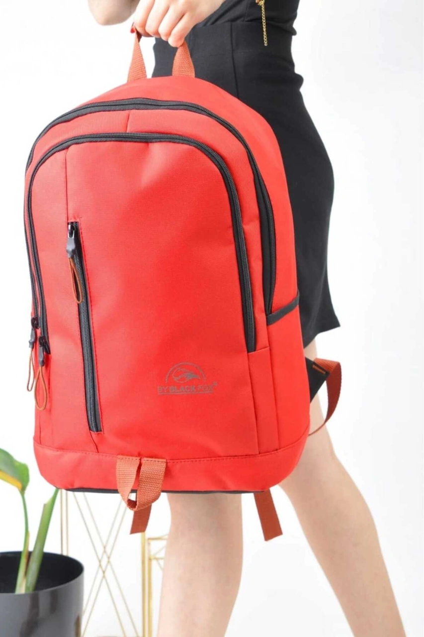 Tezzgelsin Unisex Su Geçirmez Günlük Kullanım Sırt Çantası Kirmizi