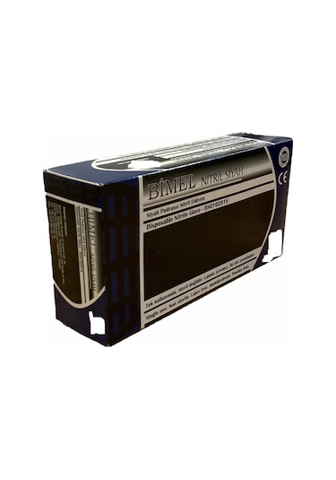Bimel Siyah Pudrasız Nitril Eldiven 20 x 100'lü