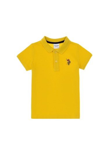 U.s. Polo Assn. Erkek Çocuk Koyu Sarı Tişört Basic 50306484-vr094 Koyu Sarı