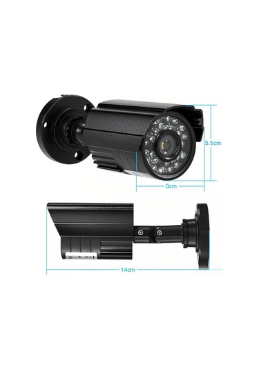 Aubyhe Ip66 Su Geçirmez 1200tvl Cctv Kamera, 24 Infrared Işık, Gündüz/gece Görüşü, Metal Kasa, Dışarıda Ve İçerde Kullanım