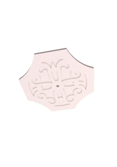 Motifpiyer Lamba Tavan Göbeği-54-model-4gen-iç-egri-56cm-2adet Beyaz