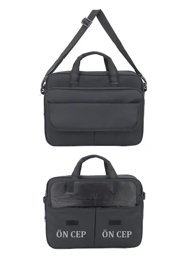 Case Club 104 Siyah 15.6 inç Omuz Askılı Evrak Laptop Çantası Siyah
