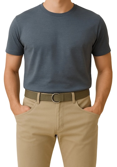 Bez Kemer 2'li Set Spor Halka Tokalı Taktik Çok Renkli