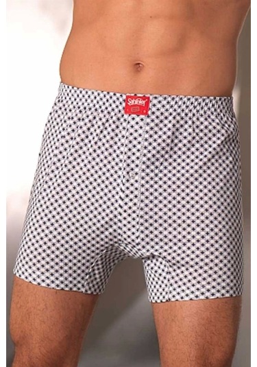 E00 Pen Baxer Şort Beyaz