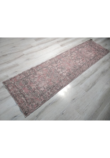 Türkmen Halı Vintage Mood 3201A Pudra 80X300 Cm Kilim