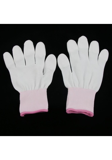 Homyl Beyaz Naylon Örme Pu Kaplamalı Muayene İş Eldivenleri S