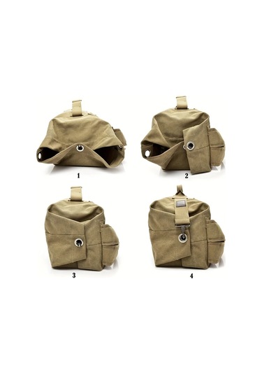 Willowhaven Hacimli Khaki Canvas Erkek Sırt Çantası - Katlanır Dayanıklı Hafif Outdoor Haki