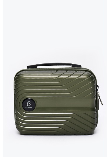 4 Lü Valiz Seti Elatae Exclusive Pro Polipropilen Kırılmaz Büyük - Orta - Kabin Boy Ve Makyaj Haki 5239