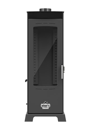 Baba's Stove / Yarı Otomatik Pelet Ve Odun Sobası / Flame 12 Kw / Üç Camlı Ve Fanlı