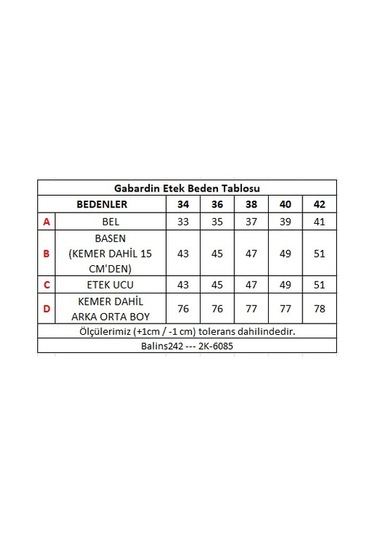 Kadın Gabardin Etek Bej