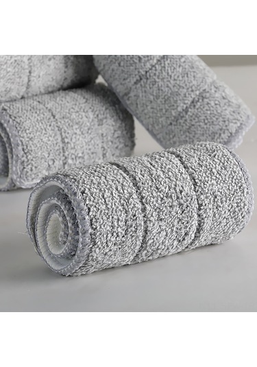 Maiyame Mikrofiber Mop Değişim Pedleri - Yıkama Üzerine Yeniden Kullanılabilir - 33x12 Cm - 10 Adet - Ev Temizliği İçin Dayanıklı