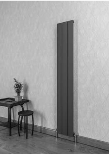 Warma Drama Dikey Alüminyum Radyatör 280x1800 Pütürlü Antrasit 7946
