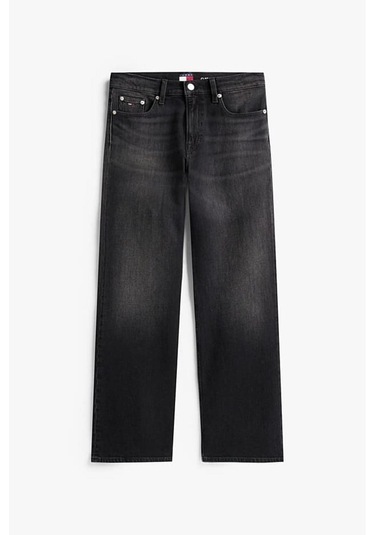 Kadın Orta Yüksel Bel Bootcut Fit Jean Pantolon - Siyah-10154 Islandblue