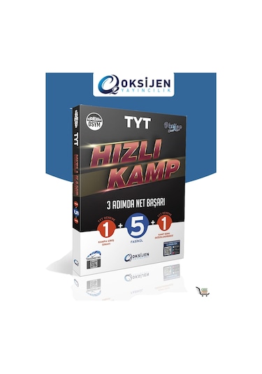 TYT Hızlı Kamp 3 Adımda Net Başarı -  Oksijen Yayınları