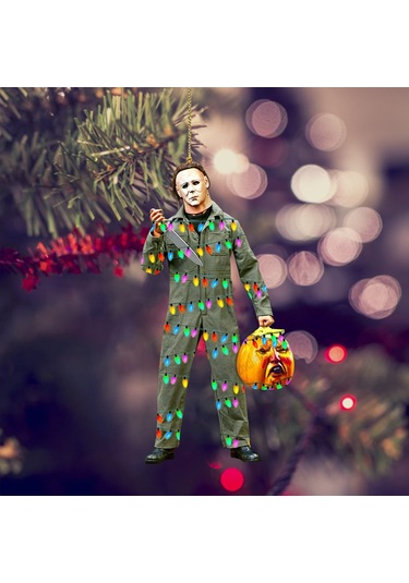 Dofolink Akrilik Noel Ağaç Örgüsü Araç Gerçekçi Ayna Asısı - 6 Adet 1 ,2 ,3 ,4 ,7 ,8 Noel Dekorasyonu Hediyelik Etiket