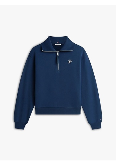 Tommy Hilfiger Th Scrıpt Half Zıp Terry Swtshrt Kadın Mavi Sweatshirt - Ww0ww49470 Mavi Tommy Hilfiger Th Scrıpt Half Zıp Terry Swtshrt Kadın Mavi Sweatshirt - Ww0ww49470 Mavi