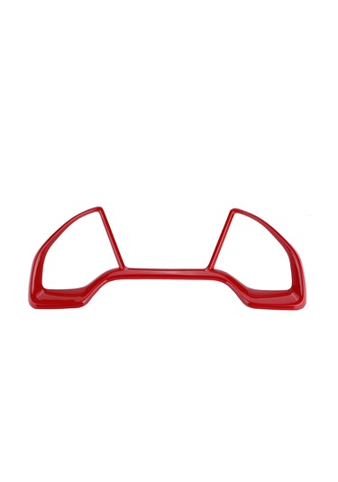 Reedark Honda Civic 10. Nesil 2016-2018 Abs Dashboard Dekorasyon Çerçevesi - Kırılmaya Dayanıklı, Parlak Kırmızı Desen, Kolay Kurulum, İç Dekor Güncelleme