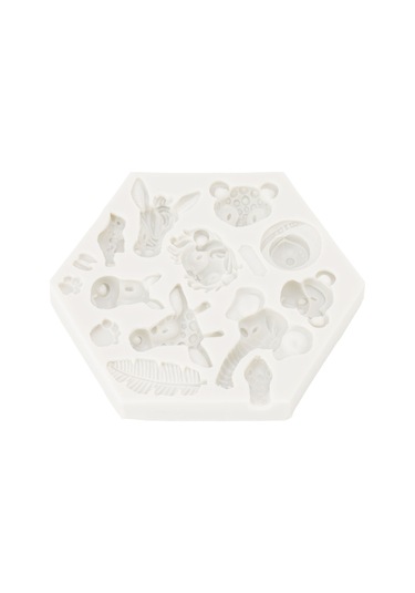 Kangvka Orman Hayvan Figürlü Silikon Kalıp Yemek Dereceli Isı Dayanıklı Kolay Çıkarma Pasta, Çikolata, Tatlı İçin Diğer