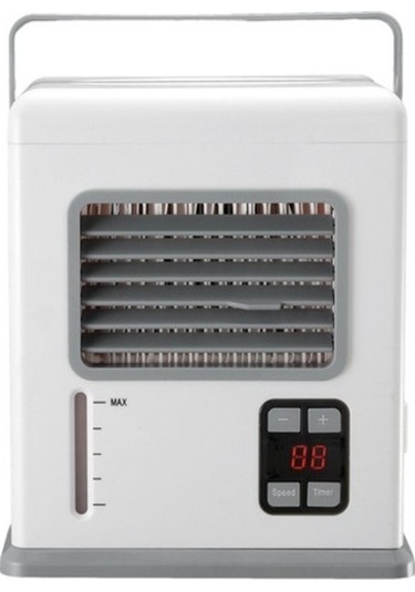 Ykd Store Masaüstü Hava Soğutucu Eklenti Çift Kullanım Klima Akıllı Dijital Ekran Mini Hava Soğutucu 36rv1l Beyaz