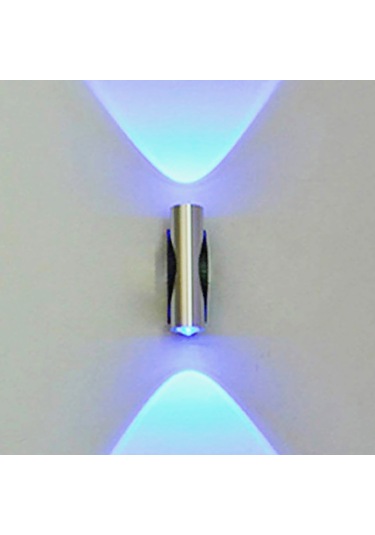 Monyee Alüminyum Led Duvar Lambası İki Ayna 2w Mutfak/bar Işığı Mavi Isık 176-265v 50.000 Saat Mavi