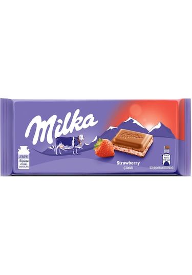 Milka Çilekli Yoğurtlu Tablet Çikolata 100 G