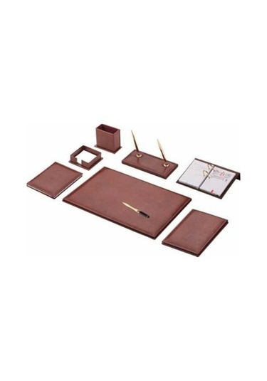 Gülpaş 261 Sümen Takımı 9 Parça Düğmeli Kahverengi